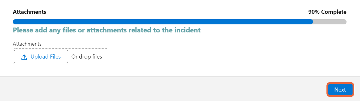 Attachments upload options