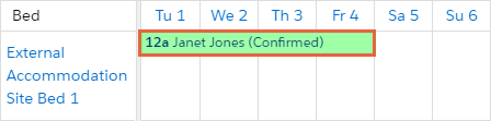 Beds calendar allocation