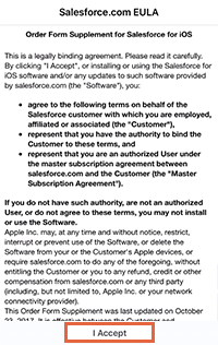 Salesforce EULA