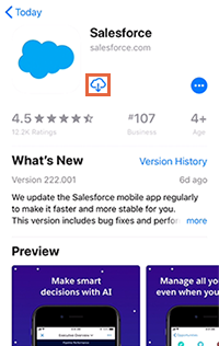 Salesforce download button