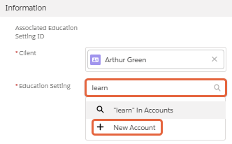 New education setting