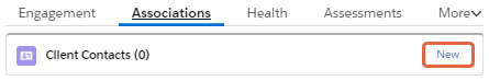 New Client Contact button