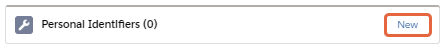 New personal identifier button