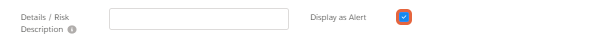 Display as alert