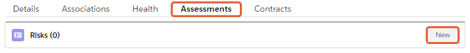 New risk button