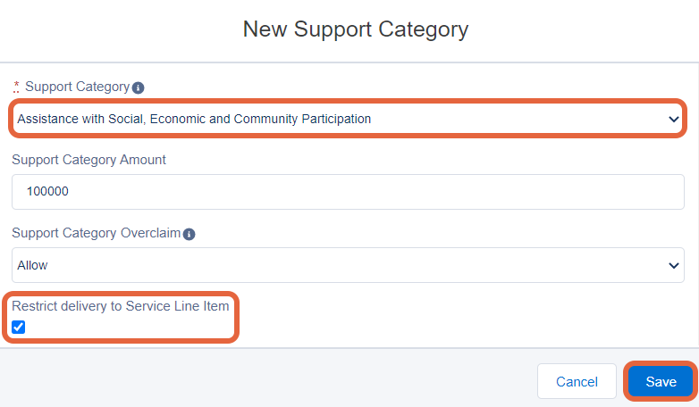 support category