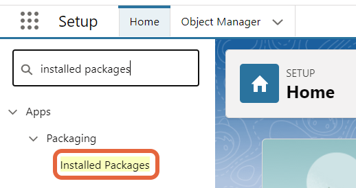 Installed packages