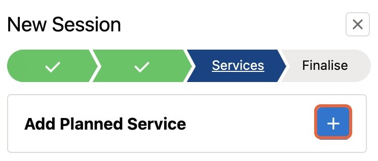 17 Add planned service button