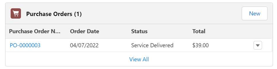 purchase order description update