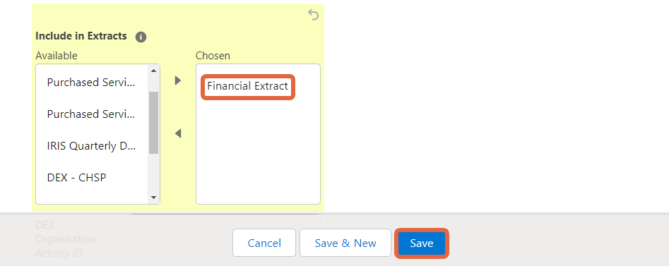 add finance extract to rate type