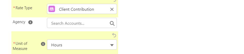 add rate type and quantity