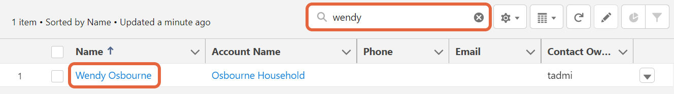 Search field