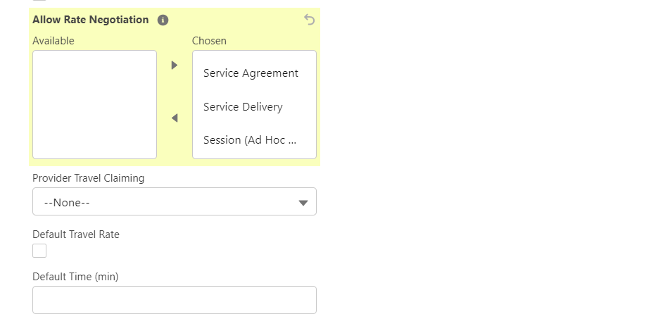 new rate travel fields