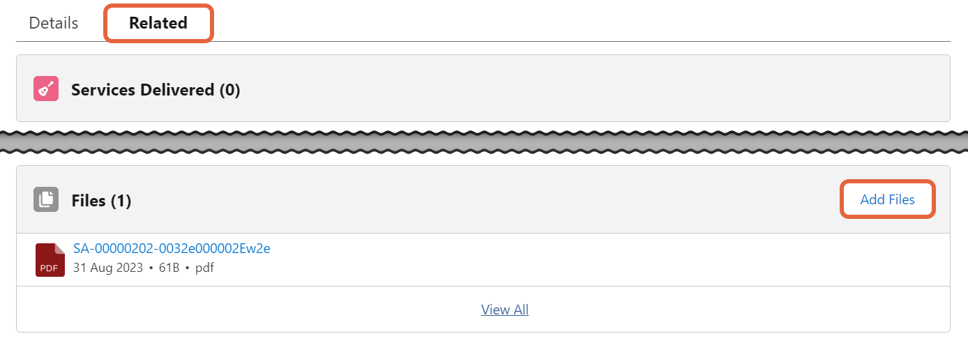Add Files button
