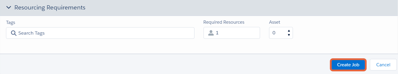 Resourcing requirments
