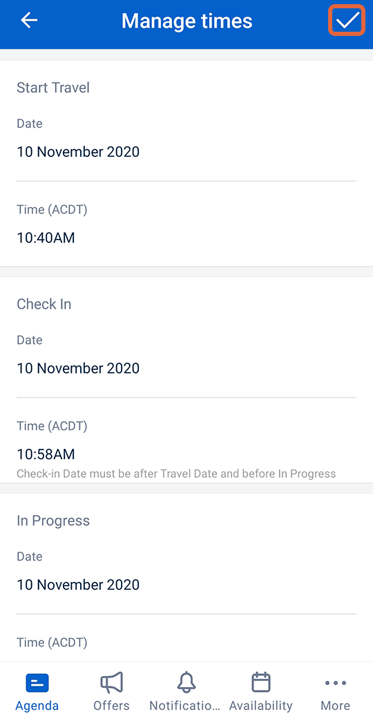 manage times