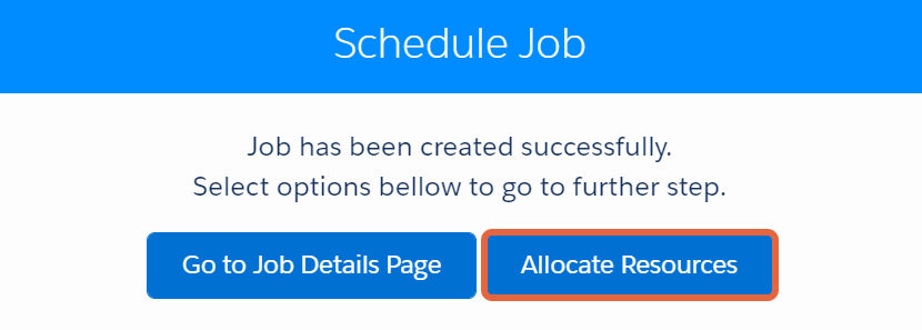 allocate resources from job