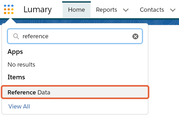 Reference data text link