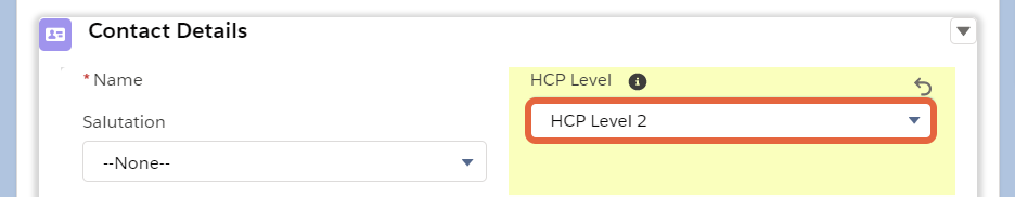 HCP level field